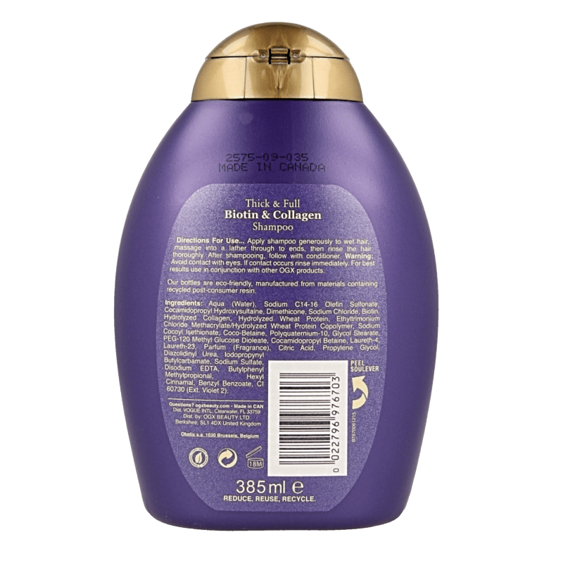 Thick a full biotin collagen shampoo bio