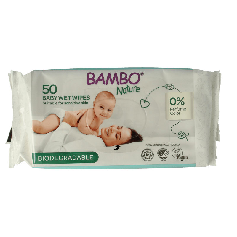 Bambo nature wet top wipes