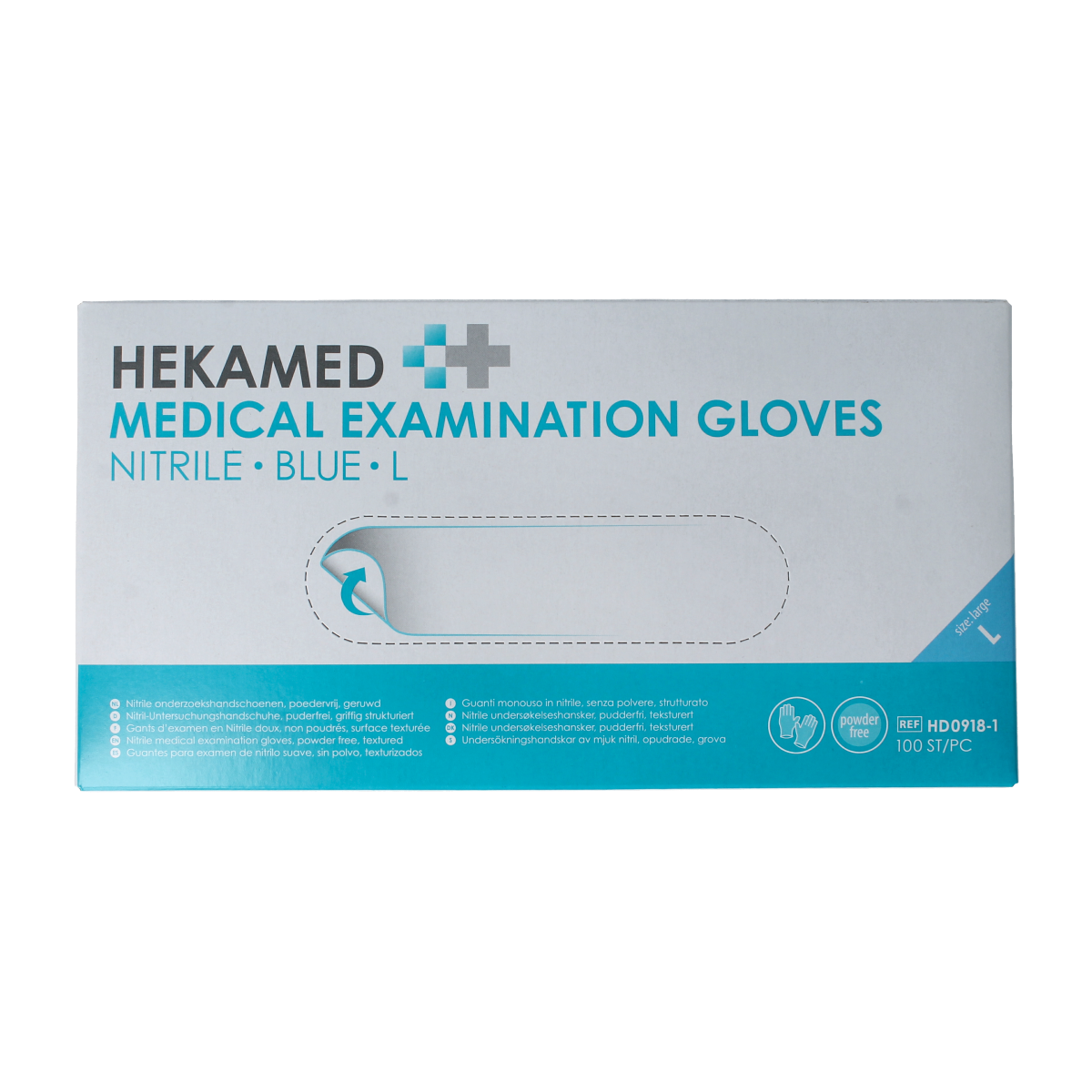 Heka Hekamed handschoen soft nitril L