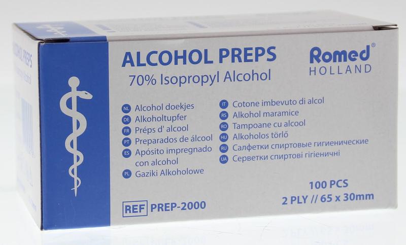 Romed deals alcohol preps