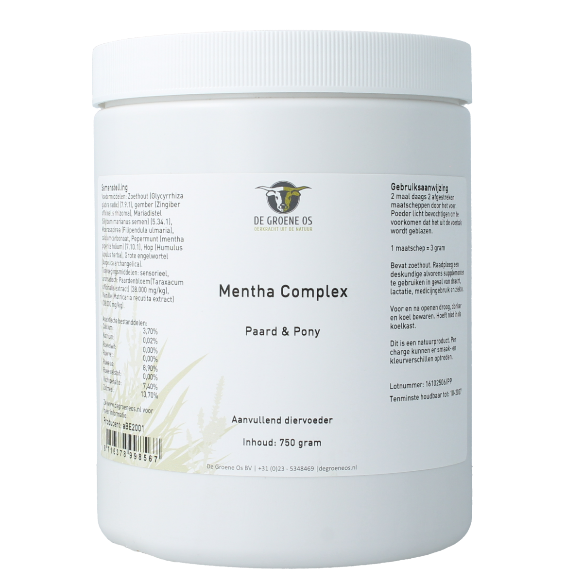 Groene Os Mentha complex paard/pony
