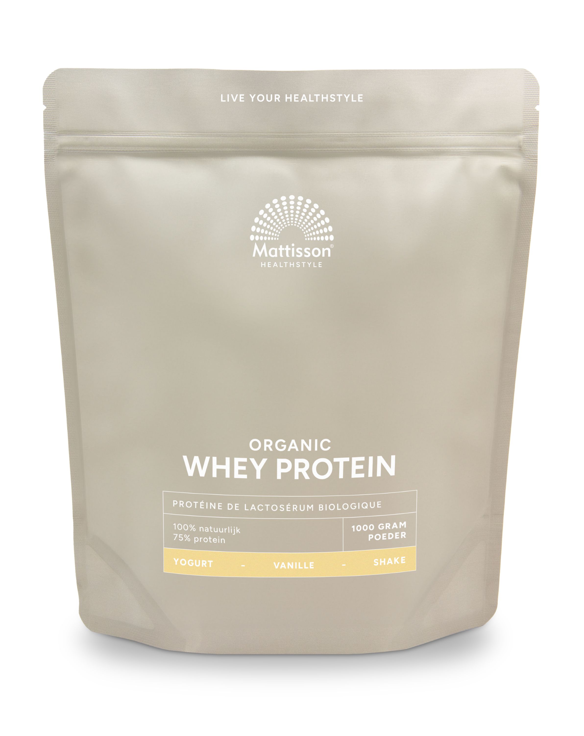 Mattisson Wei proteine poeder 75% vanille bio