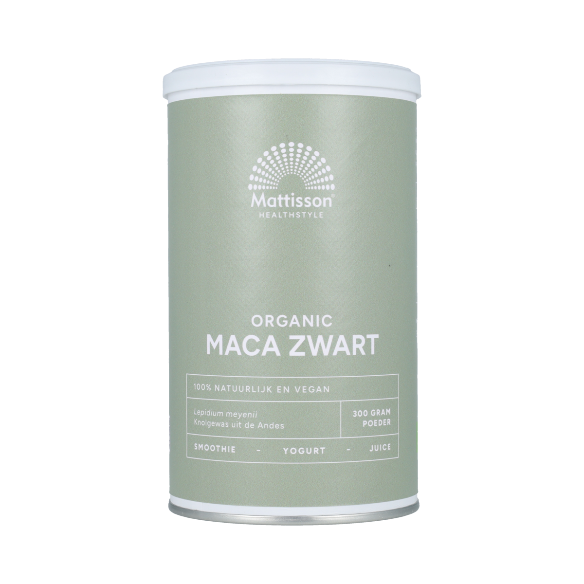 Mattisson Organic Maca Zwart