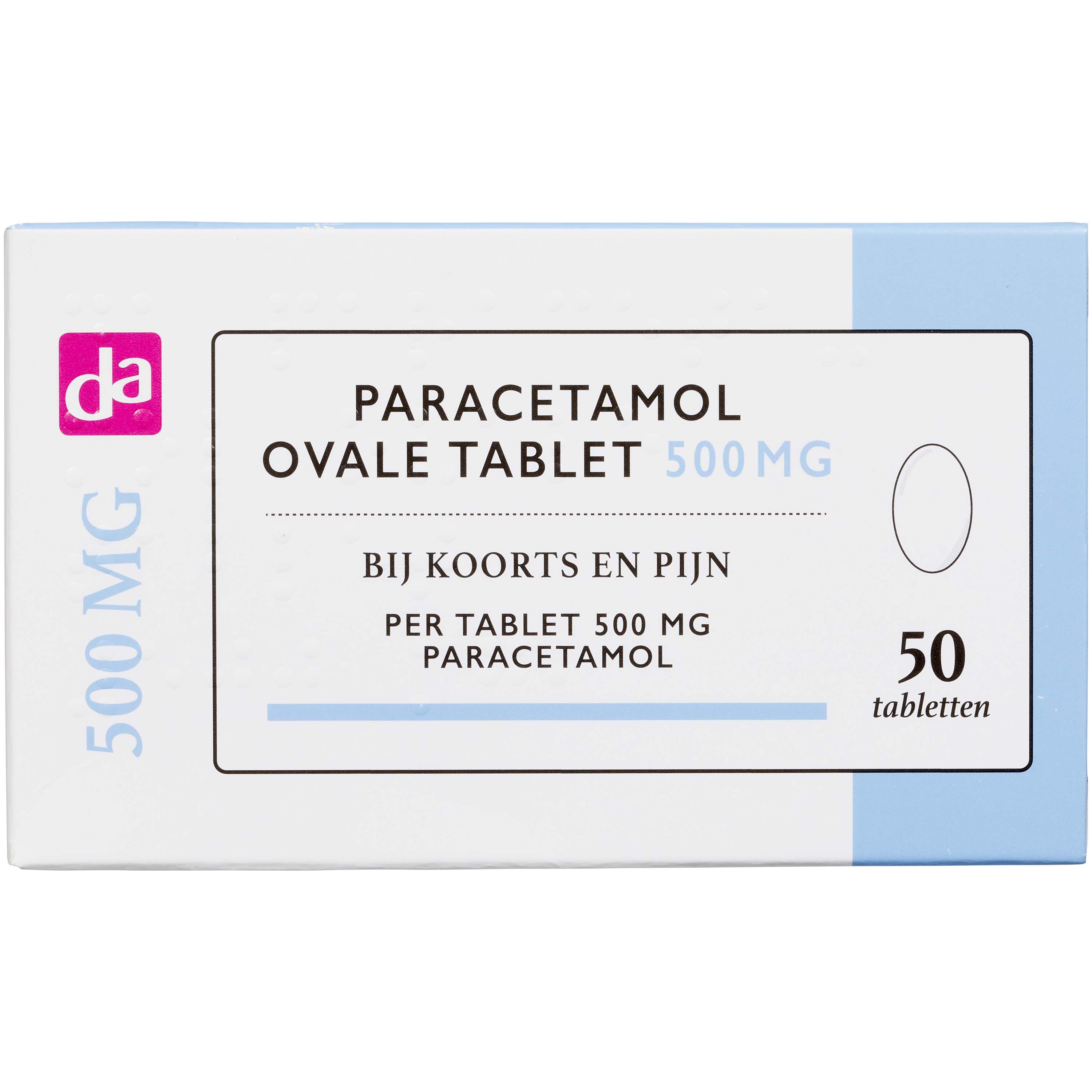 DA Paracetamol ovaal 500mg