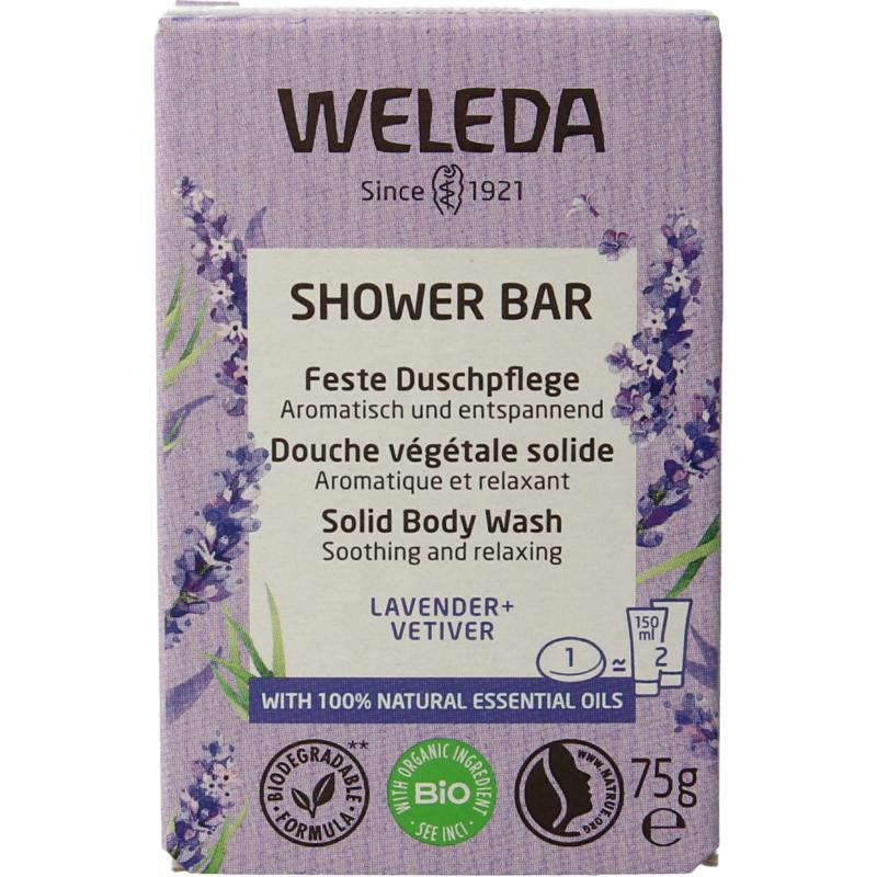Weleda Shower bar lavender + vetiver 75 gram